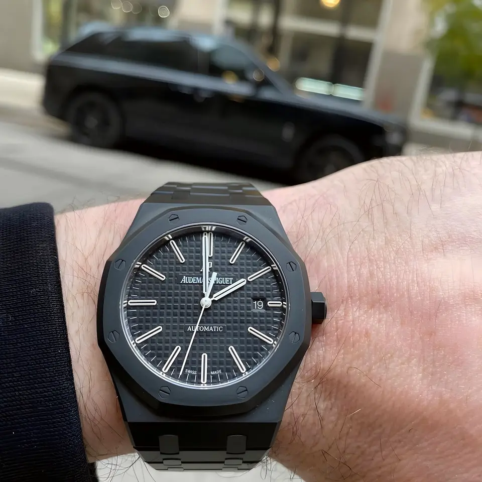 Audemars Piguet Royal Oak — black dial, ceramic
