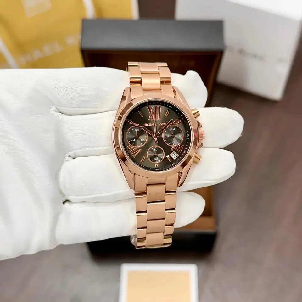 Michael Kors Bradshaw — brown dial, rose gold