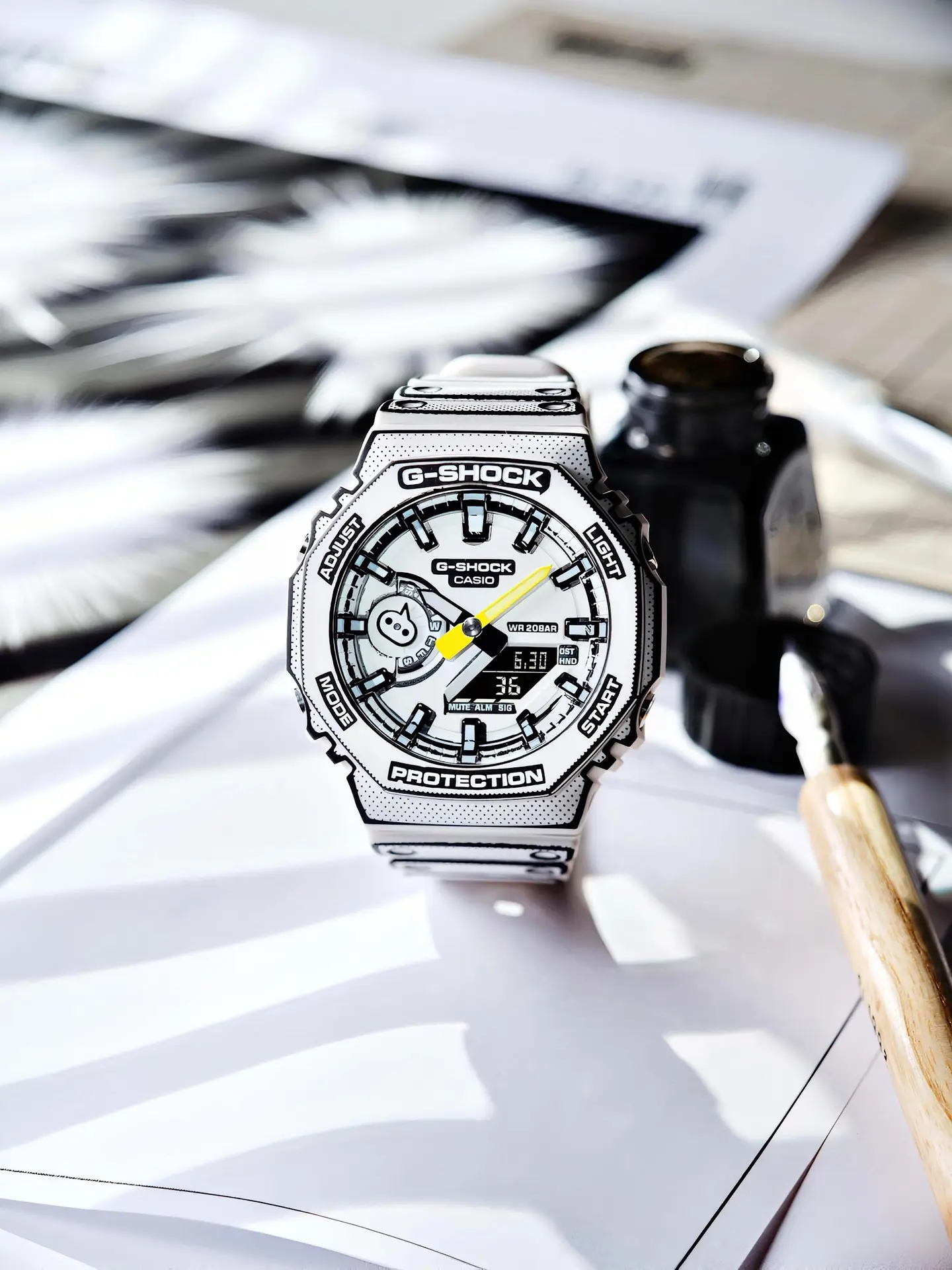 G-Shock GA-2100 — white dial